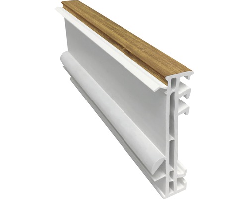 Widening profile 15 mm ARON Basic white/golden oak length 1400 mm