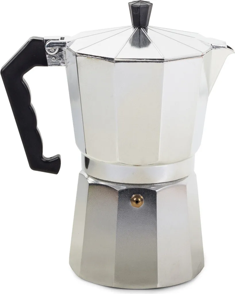Verk 07004 Moka pot for 9 cups, 450ml - silver