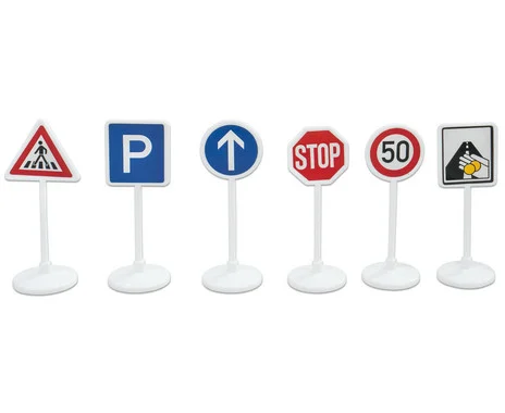 PLAYBOX Traffic signs for erection & motif stickers 66g