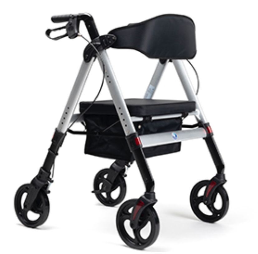 Vermeiren - XXL rollator GOLIAT with adjustable seat height, load capacity up to 200 kg, silver 1 St