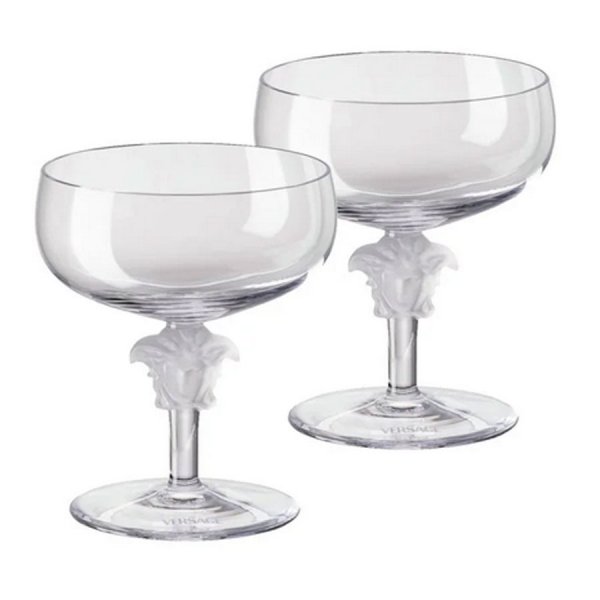 Versace by Rosenthal Medusa Lumiere champagne bowls