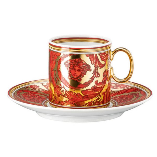 Versace by Rosenthal espresso cup Medusa Garland Red