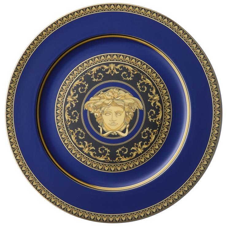 Versace Medusa Blue Plate