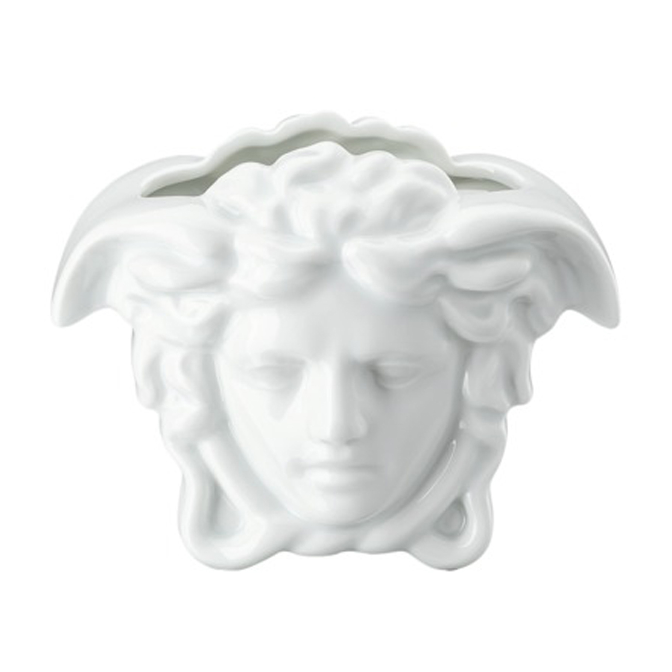 Versace Medusa Grande Vase 9cm, White