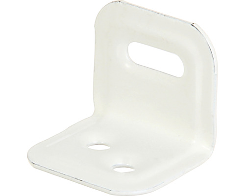 Kaiserthal Adjustment angle embossed 30x25x25 mm white plastic coated 1 piece