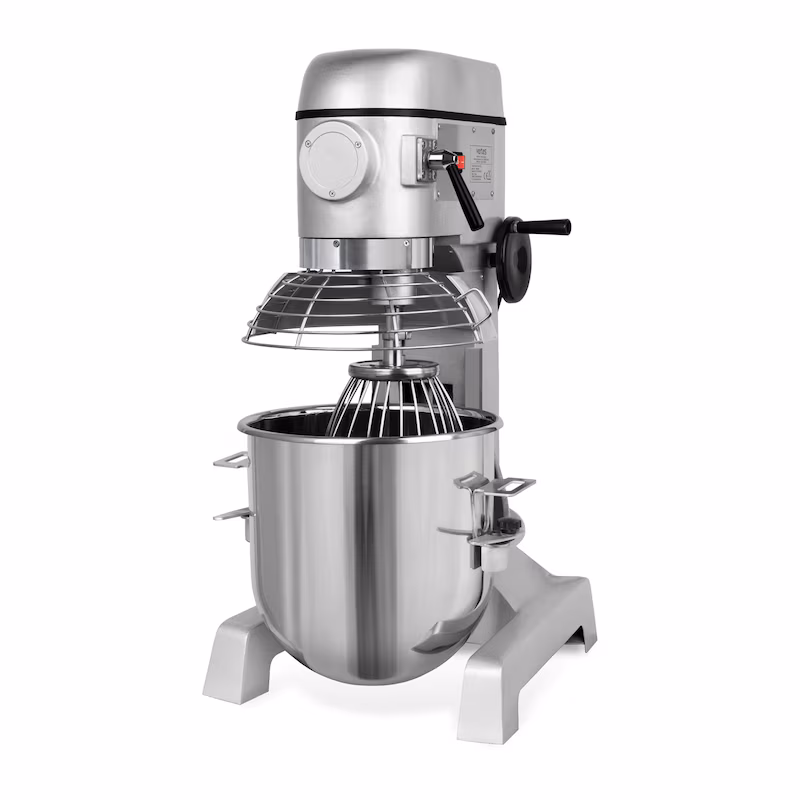 VERTES Professional Dough Mixer with Planetary Mixing Mechanism, 30L Capacity, Stainless Steel Mixing Bowl, 3 Speeds: 142, 234 and 429 RPM