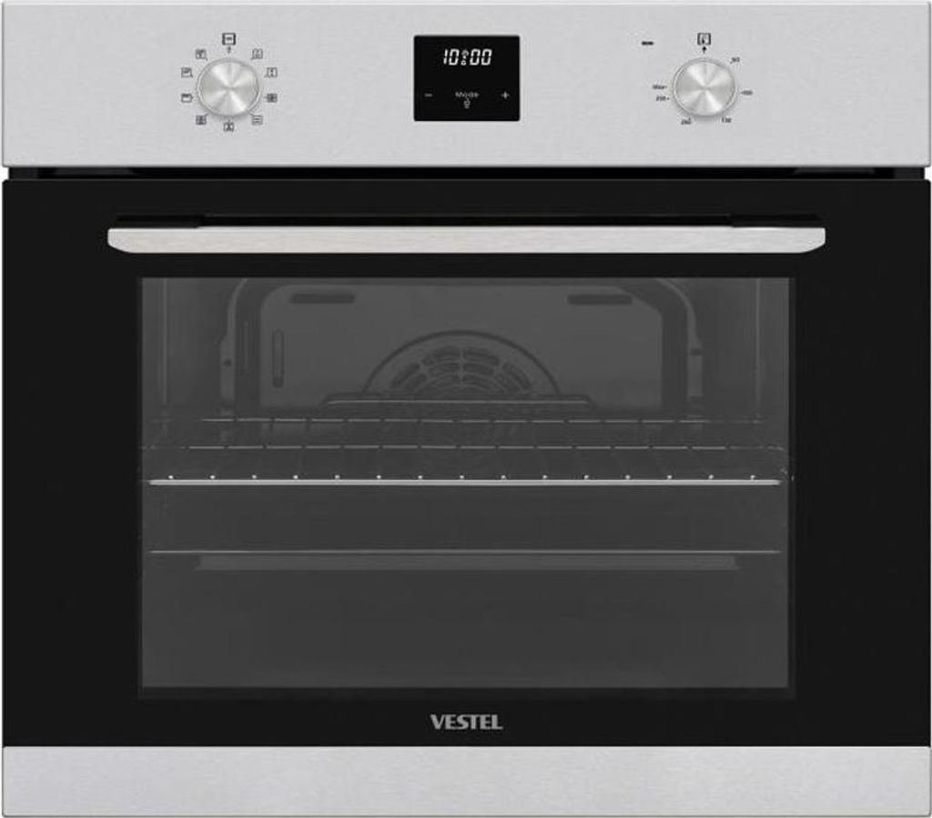 Vestel Built-in Oven Hot Air/Fan Convection Pizza Setting Display with Clock Timer Silver