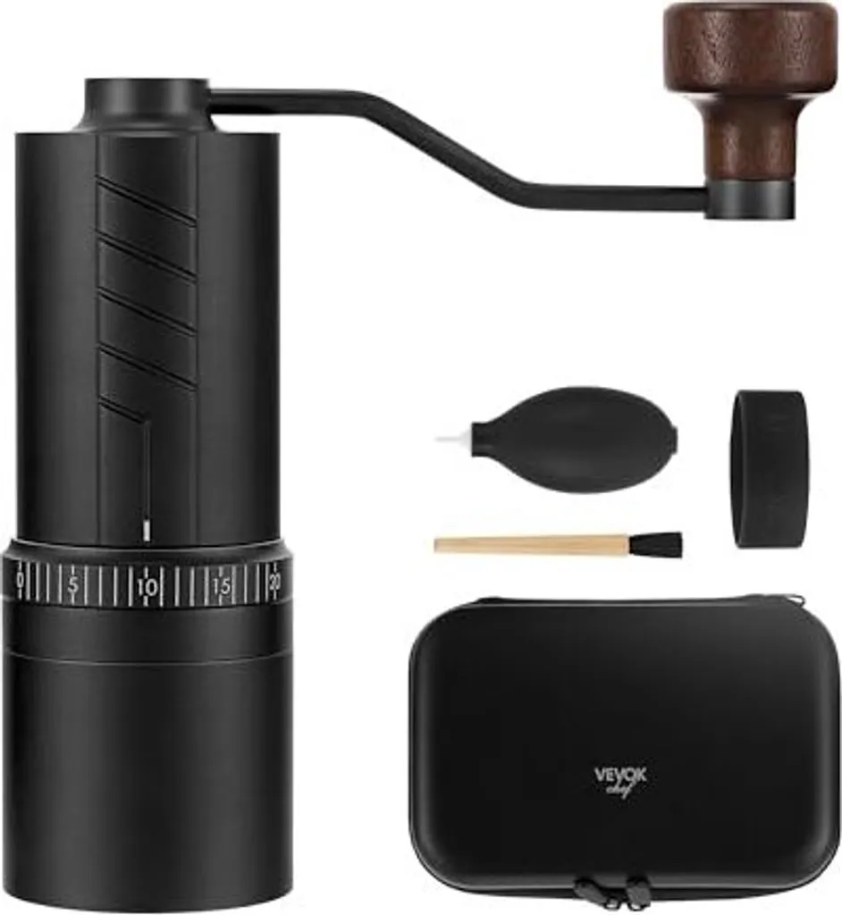 Vevok Chef O20 Manual Coffee Grinder | 20 Adjustable External Settings 35g