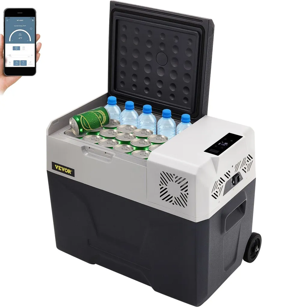 VEVOR Car Refrigerator 30L – Portable Compressor Refrigerator, Mini Fridge & Freezer for Car, Truck, RV, Boat – Electric Cooler
