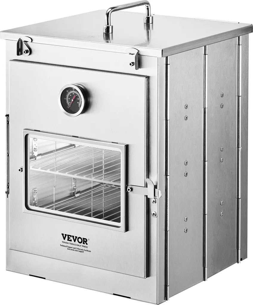 VEVOR Foldable Camping Stove, Portable Stainless Steel Camping Stove, Can Be Used with Wood Fire and Propane Gas Stove, For Baking Bread and Pizza Outdoors