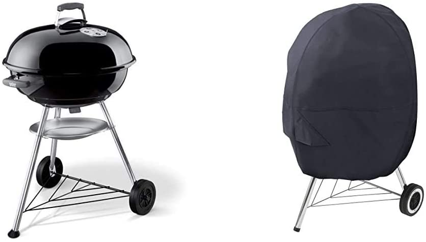 Weber Compact Kettle BBQ, Charcoal Kettle BBQ, Black