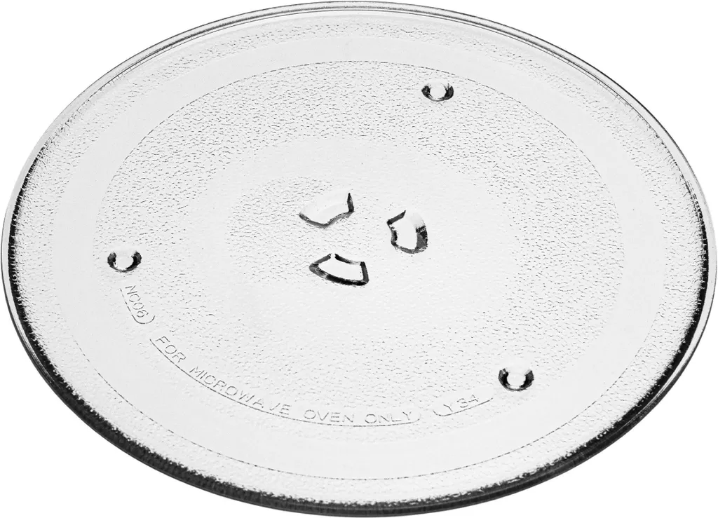 vhbw Microwave turntable compatible with Samsung GE712MR GE712MR/BWT microwave - turntable with Y-mount, 25.5 cm, glass, transparent