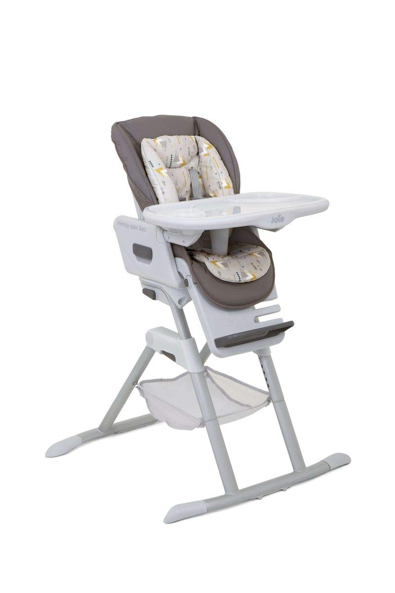 Joie Mimzy Spin 3-in-1 High Chair 360 Degree Rotating Geometric Mountains