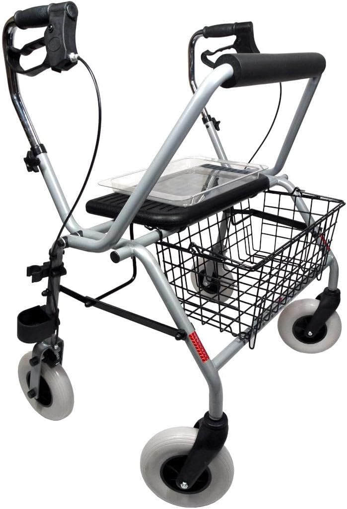 FabaCare Actimo Basic XXL XXL Rollator Foldable Heavy Duty Rollator XXL up to 280 kg Load Capacity Heavy Duty Rollator for Indoor and Outdoor Use