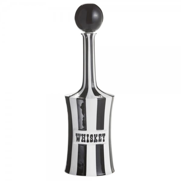 Vice Decanter Whiskey Carafe Black by Jonathan Adler