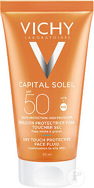 Vichy Capital Soleil BB Dry Touch Sunscreen Cream Face SPF50 Tube 50ml