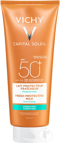 Vichy Capital Soleil moisturizing milk for face and body IP50+ sensitive skin 300 ml
