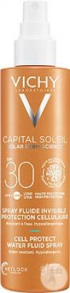 Vichy Capital Soleil Fluid Spray Cell Protection SPF30 Face and Body 200ml