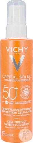 Vichy Capital Soleil Invisible Fluid Spray Cell Protection SPF50+ Body Face 200ml