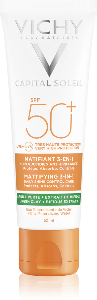 Vichy Capital Soleil Mattifying 3-in-1 protective, mattifying face cream SPF 50+