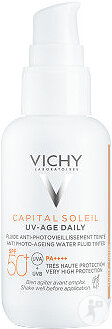 Vichy Capital Soleil UV-Age Daily Tinted Sun Fluid Daily Protection SPF50+ Face Pump Bottle 4