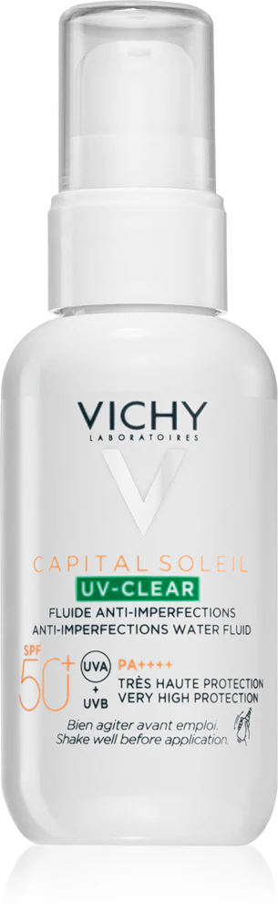 Vichy Capital Soleil UV-Clear anti-wrinkle care for oily skin prone to acne