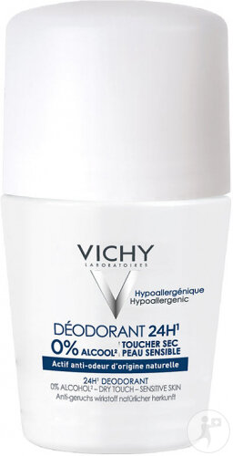 Vichy Deodorant 24h Dry Touch Sensitive Skin Roll-On 50ml