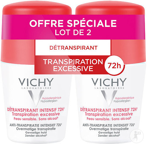 Vichy Deodorant Intensive Anti-perspirant 72h Promo 2x50ml