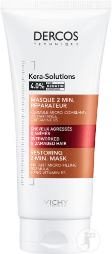 Vichy Dercos Kera-Solutions Regenerating Hair Mask 2 Minutes Mask Tube 200ml