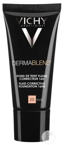Vichy Dermablend Complexion-Correcting Make-Up Fluid 25 Nude Tube 30ml