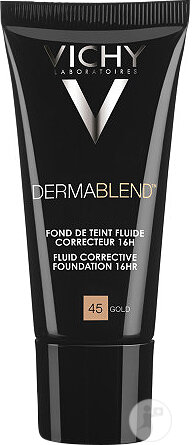 Vichy Dermablend Complexion Correcting Make-Up Fluid 16pcs All Skin Types 45 Gold 30ml