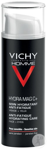 Vichy Homme Hydra Mag C+ Moisturizer Anti-Fatigue Face And Eyes 50ml