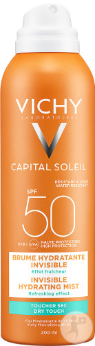 Vichy Idéal Soleil Transparent and Moisturizing Sunscreen SPF50 Spray 200ml