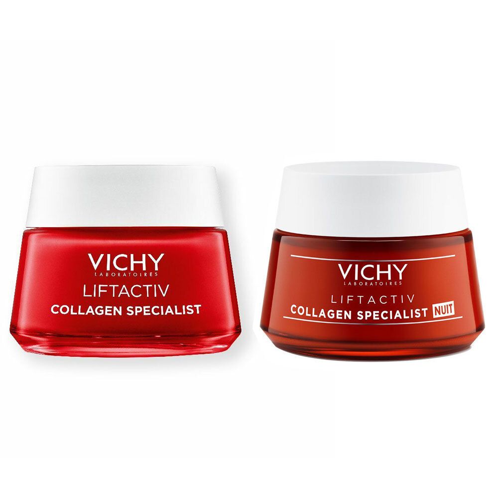 Vichy LIFTACTIV Collagen Specialist Anti-Wrinkle Cream & Night Cream 50+50 ml