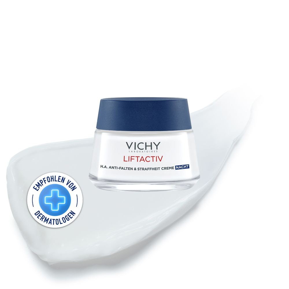 Vichy Liftactiv Hyaluron Anti-Wrinkle & Firming Cream Night Cream: Firming anti-aging night cream with hyaluronic acid 50 ml