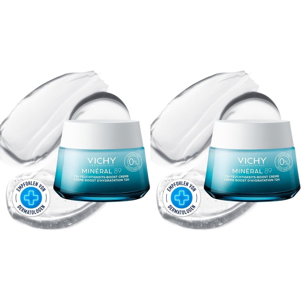 Vichy Minéral 89 72H Moisturizing Cream 2x50 ml