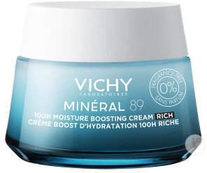 Vichy Mineral 89 Cream Moisture Boost 100H Rich Without Perfume Jar 50ml