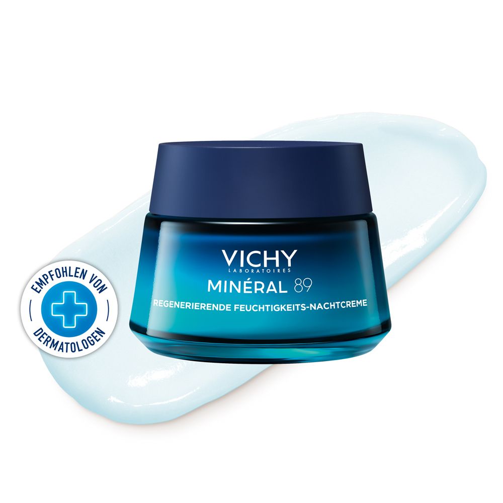 Vichy MINÉRAL 89 Regenerating Moisture Night Cream + M89 72H Moisture Boost Cream 15ml FREE 50 ml