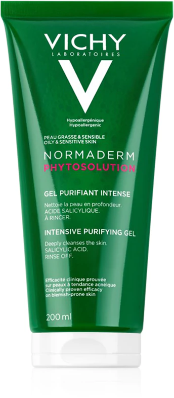 Vichy Normaderm Phytosolution deep cleansing gel for imperfections due to acne skin