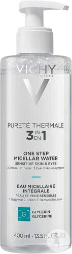 Vichy Pureté Thermale Mineral Micellar Water Face And Eyes Pump Bottle 400ml