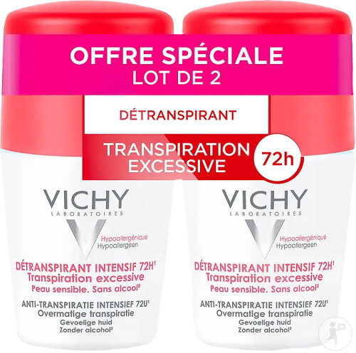 Vichy Stress Resist 72h Anti-Perspirant Roll-On 2x50ml Promo 2nd item -50% discount (CNK Pack)