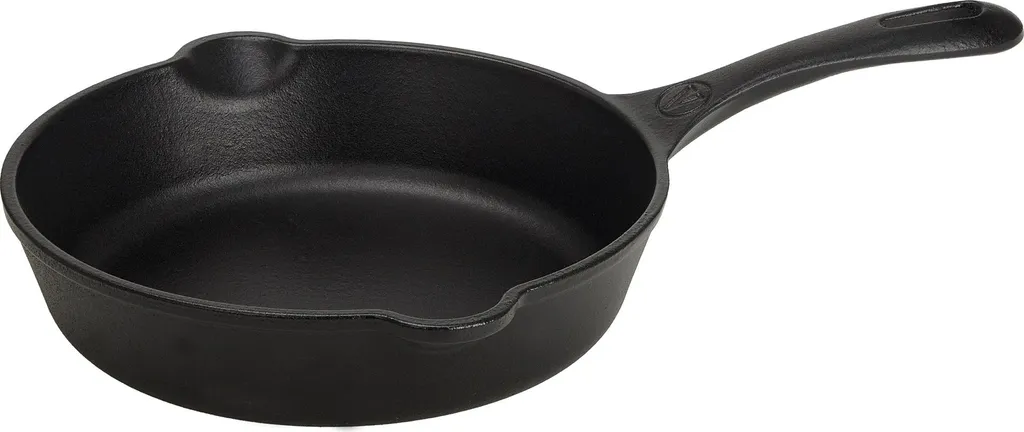 Victoria 31923 Enameled Cast Iron Skillet Induction 20cm, Cast Iron Skillet without PTFE Black