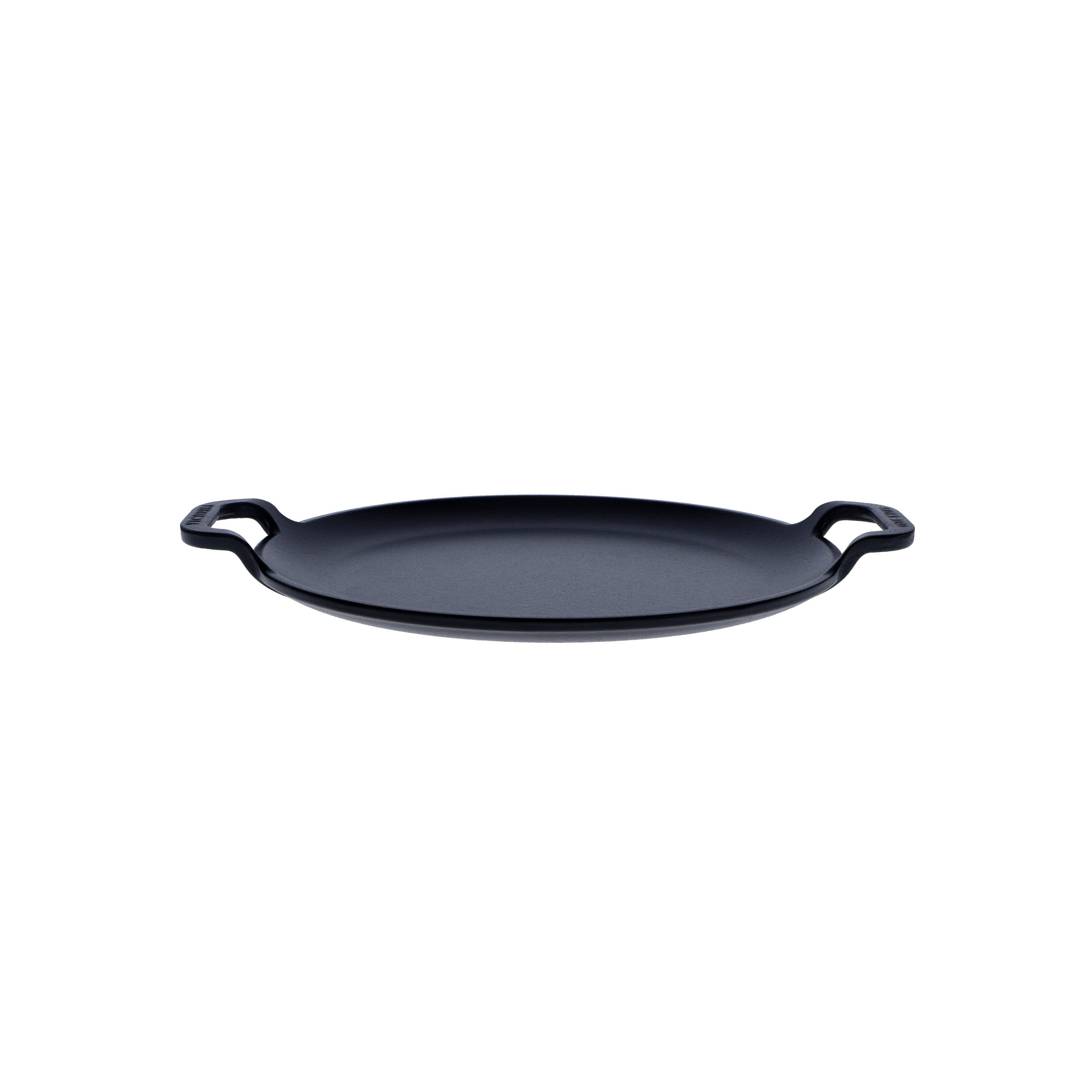 Victoria Comal frying pan with two handles, pre-seasoned