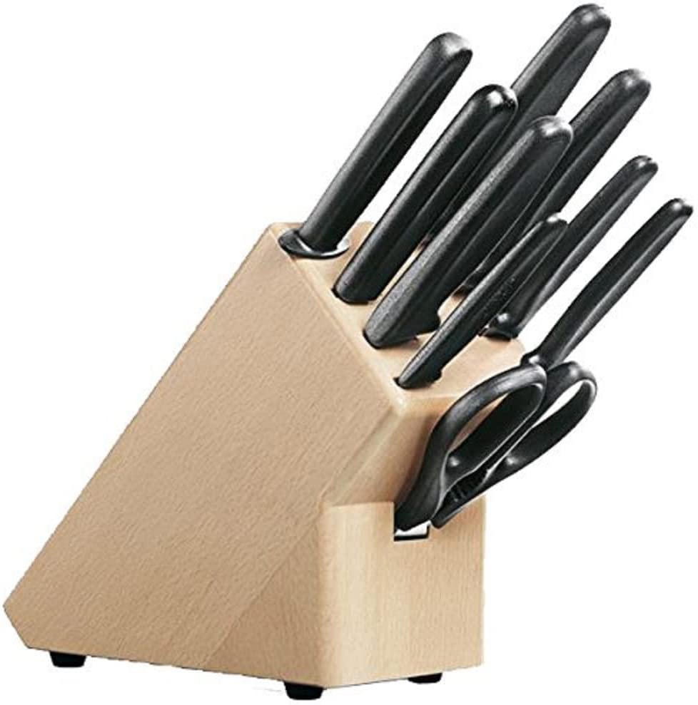 Victorinox Swiss Classic Universal Knife Block, Empty, Wood, Beech Wood