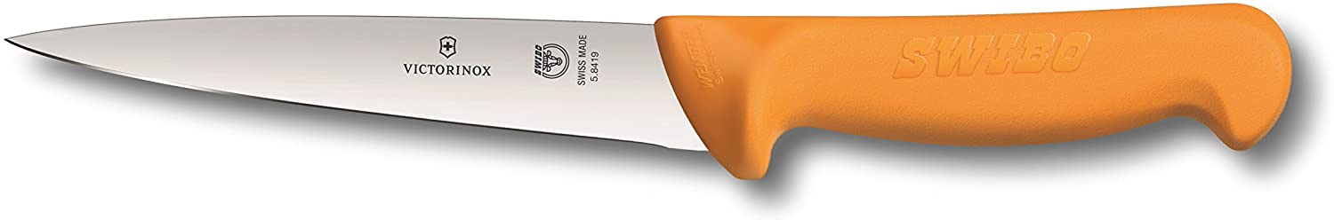 \'Victorinox Cooks Knife Swibo Boning And Stechmesser Regular Cut Flex Yellow 15 cm Blade Length 5.8419