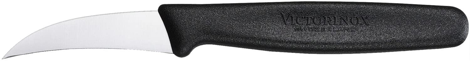 Victorinox 0 kitchen and tournament knives, set of 5, small handle, SB knives, black, 6 cm