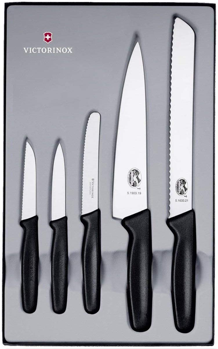 Victorinox Kitchen Set in Gift Box, black, 5 pieces