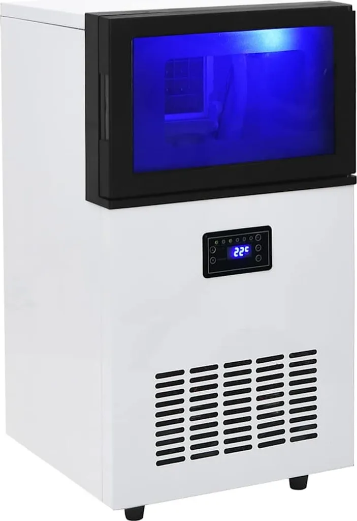 vidaXL Ice Cube Machine Black 45 kg / 24 h