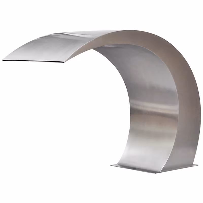 vidaXL Garden Waterfall Pool Fountain Stainless Steel 45x30x60 cm