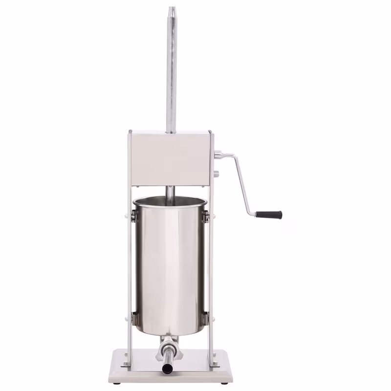 vidaXL Manual Sausage Stuffer Silver 15 L Stainless Steel